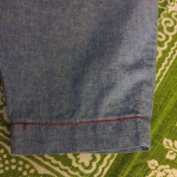 Vintage CottontailĀ Originalsā blue chambray paperābag pants size 6 š5 forā$25 - Picture 5 of 5